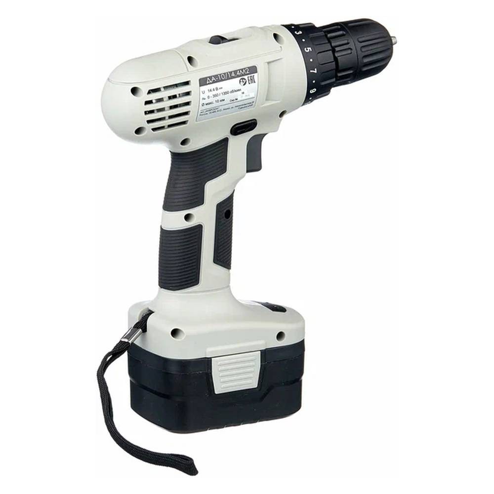 Аккумуляторная дрель-шуруповерт ИНТЕРСКОЛ ДА-10/14,4М2