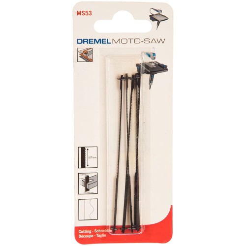 Пилка для лобзика по металлу Dremel MS53 100мм 5шт (2615MS53JA)