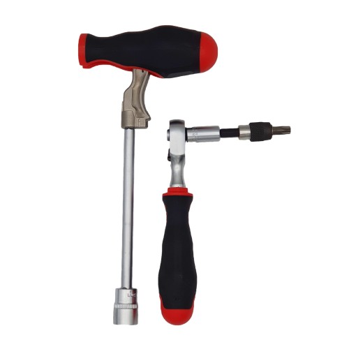 Felo Набор бит SL/PH/Tx/HEX и головок с трещоткой ERGONIC и рукояткой SMART в кейсе, 29 шт 06081506