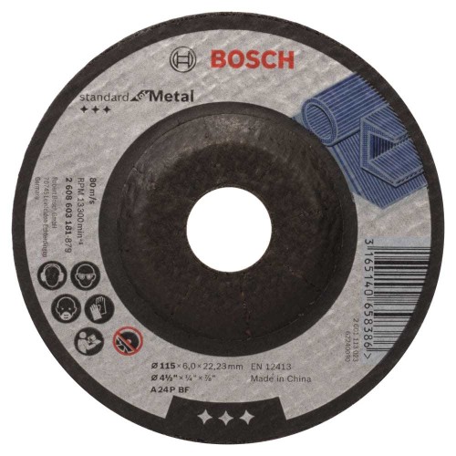 Круг шлифовальный по металлу Bosch Standart for Metal 115х6x22.2