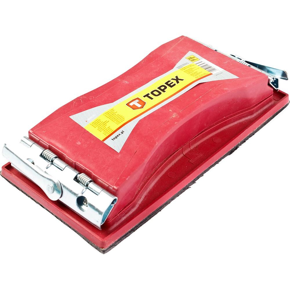 Колодка Topex для ручной шлифовки 100x210мм (металлические зажимы)