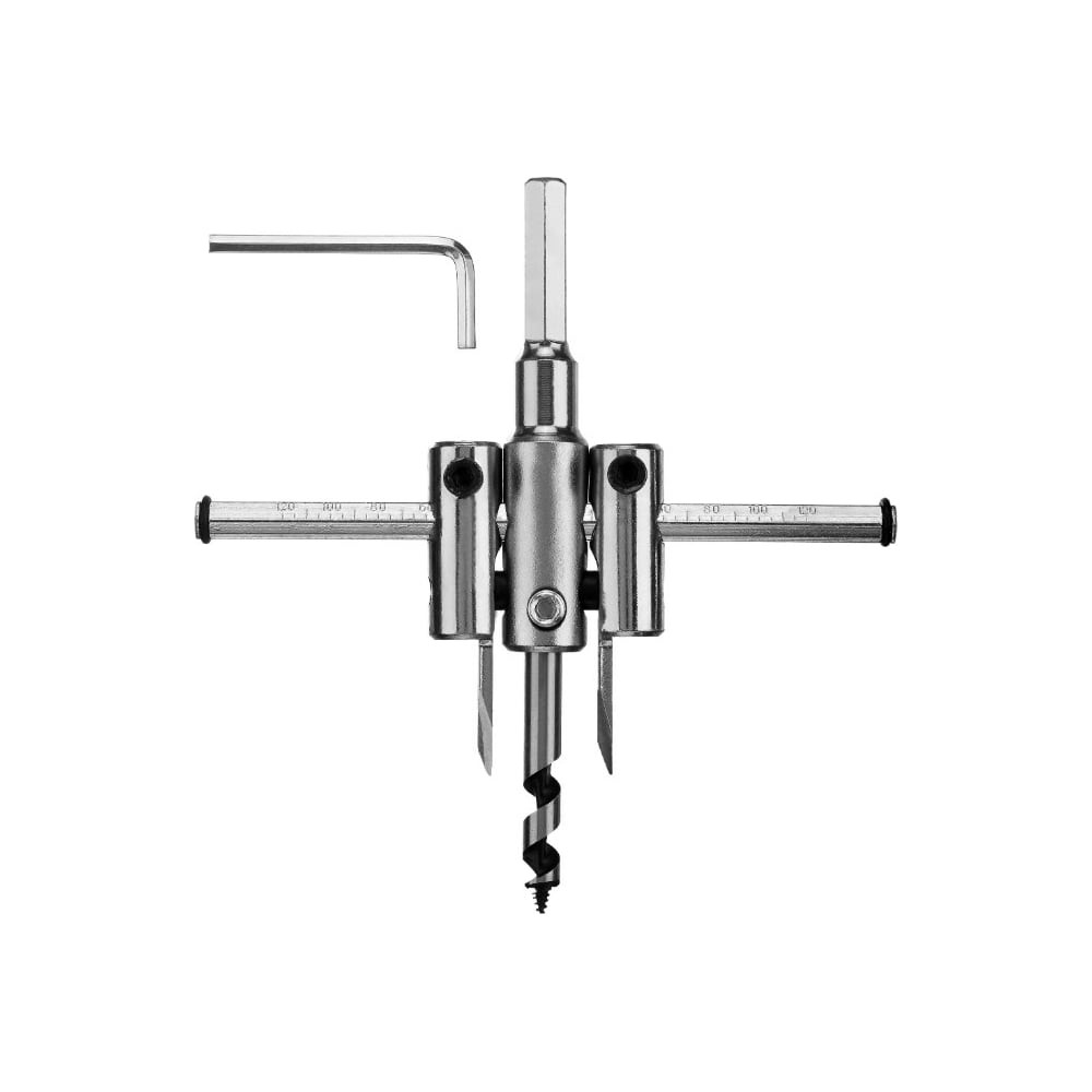 ЗУБР d 30-120 мм, глубина реза 30 мм, регулируемое сверло по дереву (29440-120)