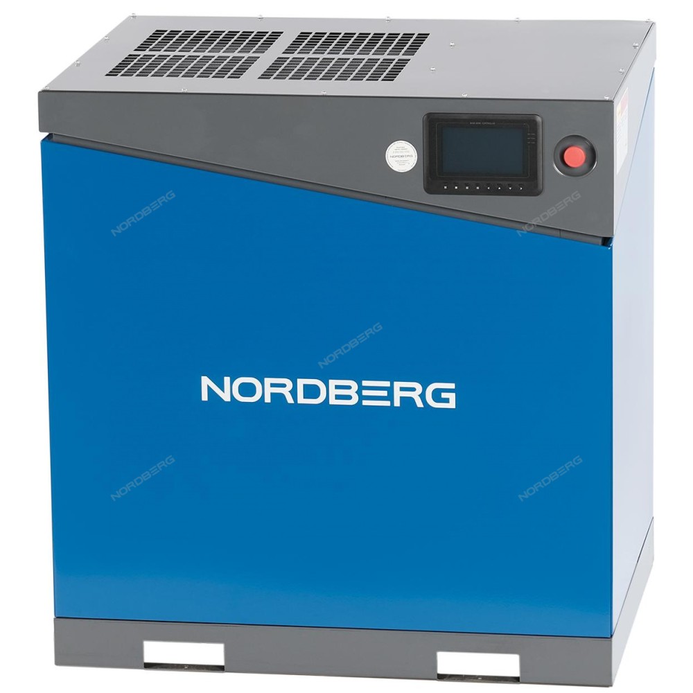 Компрессор винтовой, 22кВт, 15Бар, 2200л/мин, IP55, без ресивера NORDBERG NCA30