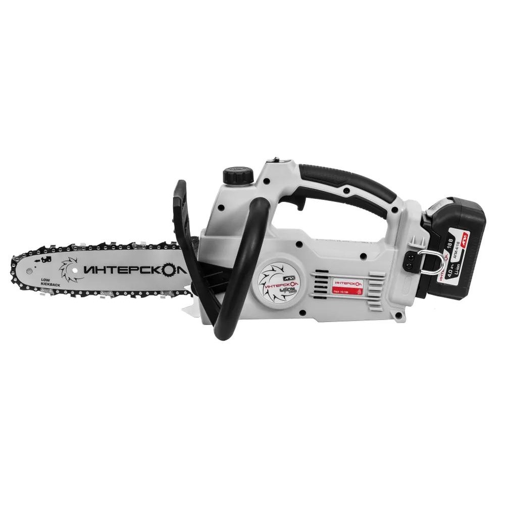Пила цепная аккумуляторная ИНТЕРСКОЛ ПЦА-10/18В