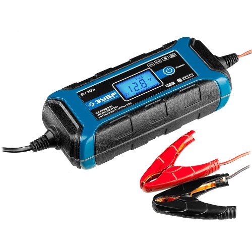 ЗУБР ЗУ-120, 6/12 В, 4 А, интеллектуальное зарядное устройство для аккумуляторов, Профессионал (59300)