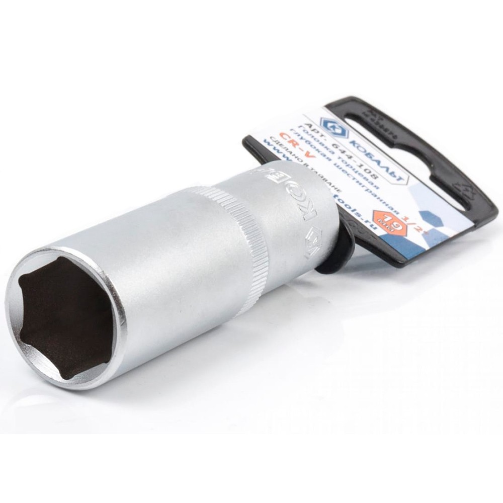 Головка торцевая Кобальт 1/2" 19мм (644-108)