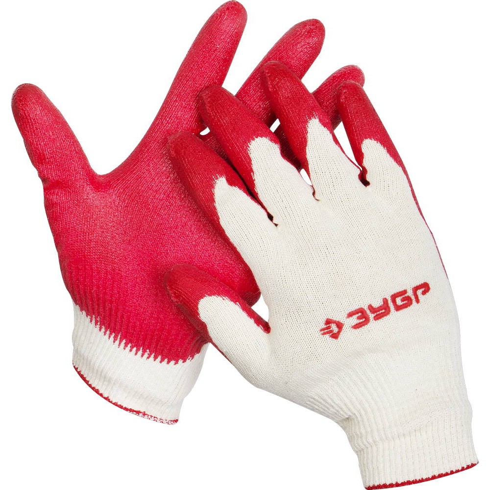 ЗУБР УНИВЕРСАЛ, S-M, х/б перчатки с нитриловым обливом, маслобензостойкие, 13 класс (11458-S)