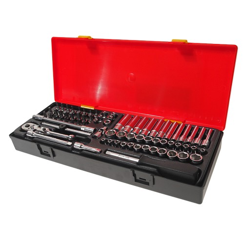 Набор головок 1/4" комбинированный 73 предмета в кейсе JTC-K2733