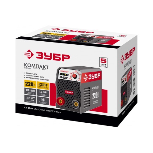Аппарат сварочный инверторный ЗУБР СА-220К