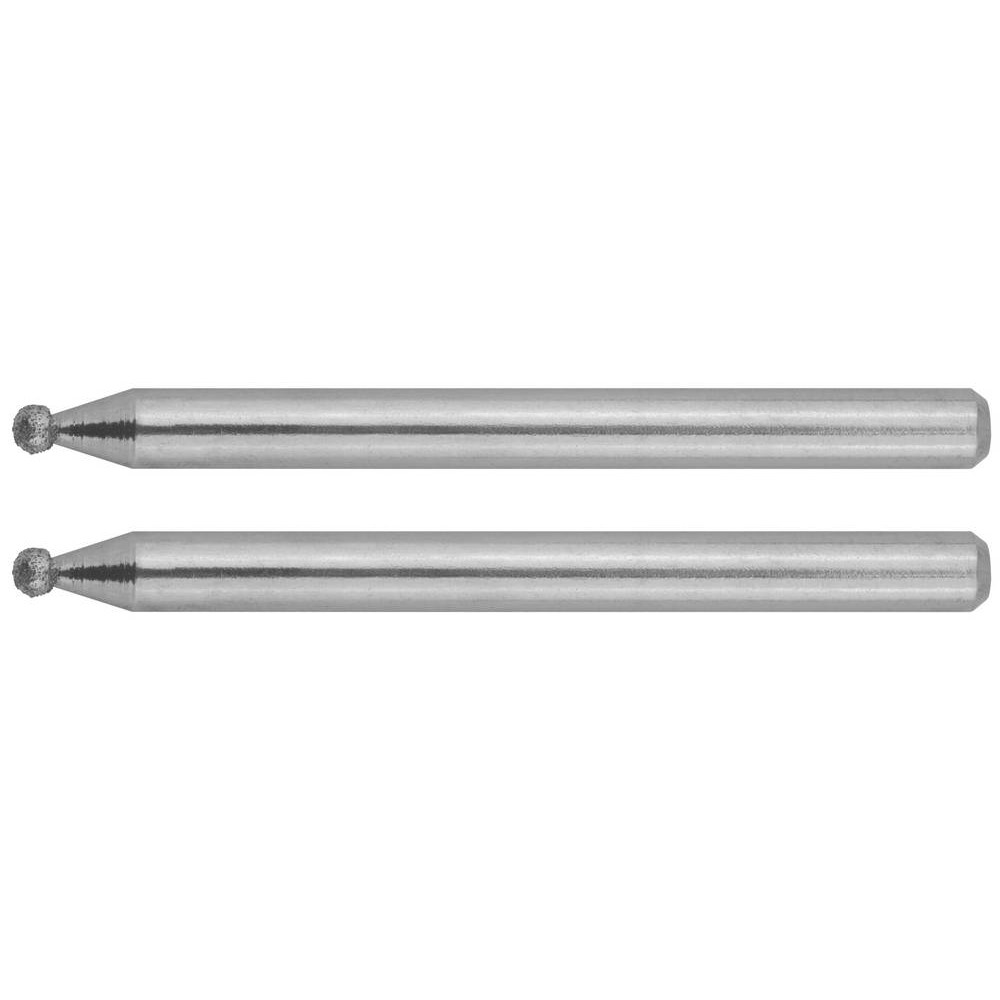 ЗУБР 2 шт, 2.0 x 3.2 x 38 мм, набор алмазных мини-шарошек (35923)