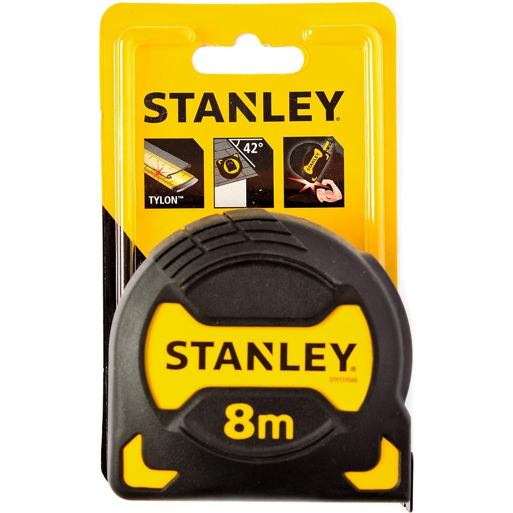 Рулетка измерительная STANLEY Grip Tape 8м х 28мм STHT0-33566