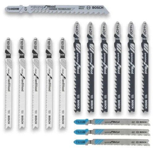 Набор пилок для лобзика по дереву и металлу Bosch 15шт (437)