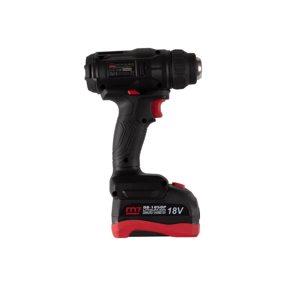 Аккумуляторный термофен,18 В, 7 предметов MIGHTY SEVEN DHG-101A