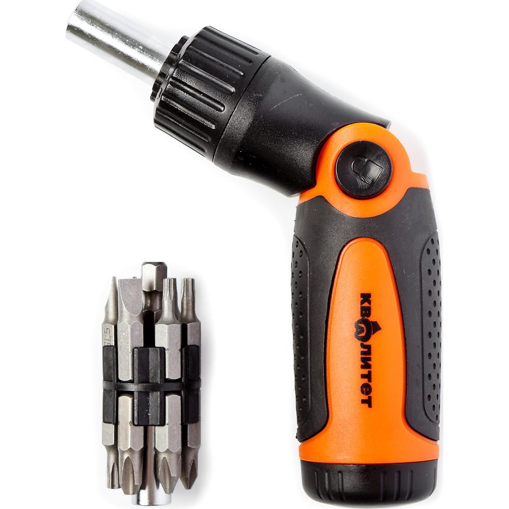 Набор отвертка с битами Квалитет "Сделай сам" 14 предметов НОБ-14