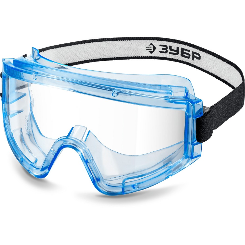 ЗУБР ПАНОРАМА Г, закрытого типа, стекло из ударопрочного поликарбоната, защитные очки с герметичной вентиляцией, Профессионал (110232)