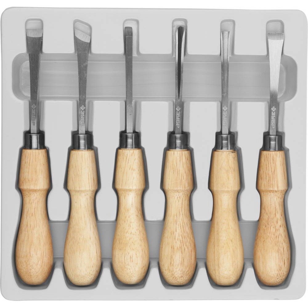 ЗУБР 6 предм, фигурные стамески, Профессионал (18373-H6)