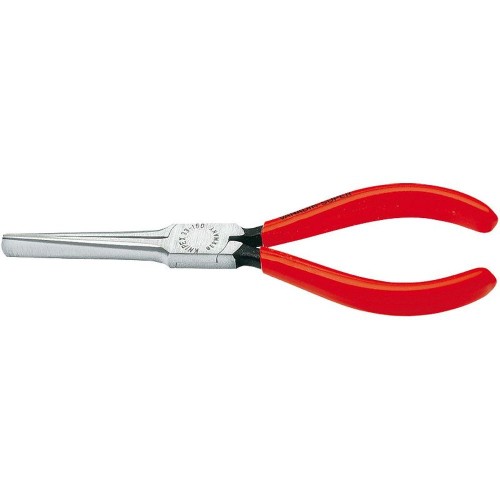 Плоскогубцы "Утконосы", губки 3х9х55 мм, длина 160 мм, фосфатированные, обливные ручки