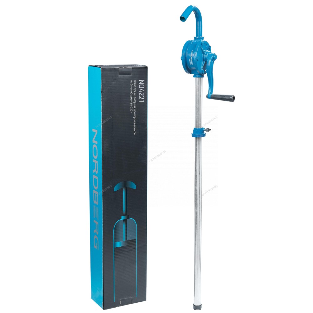 Насос ручной роторный для раздачи масла из бочек объемом 60-220л. NORDBERG NO4221