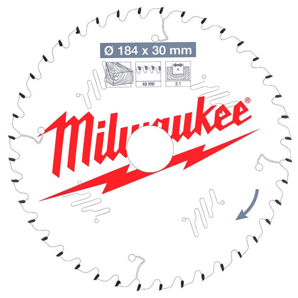 Диск пильный по дереву Milwaukee 184х30мм 40T (298)