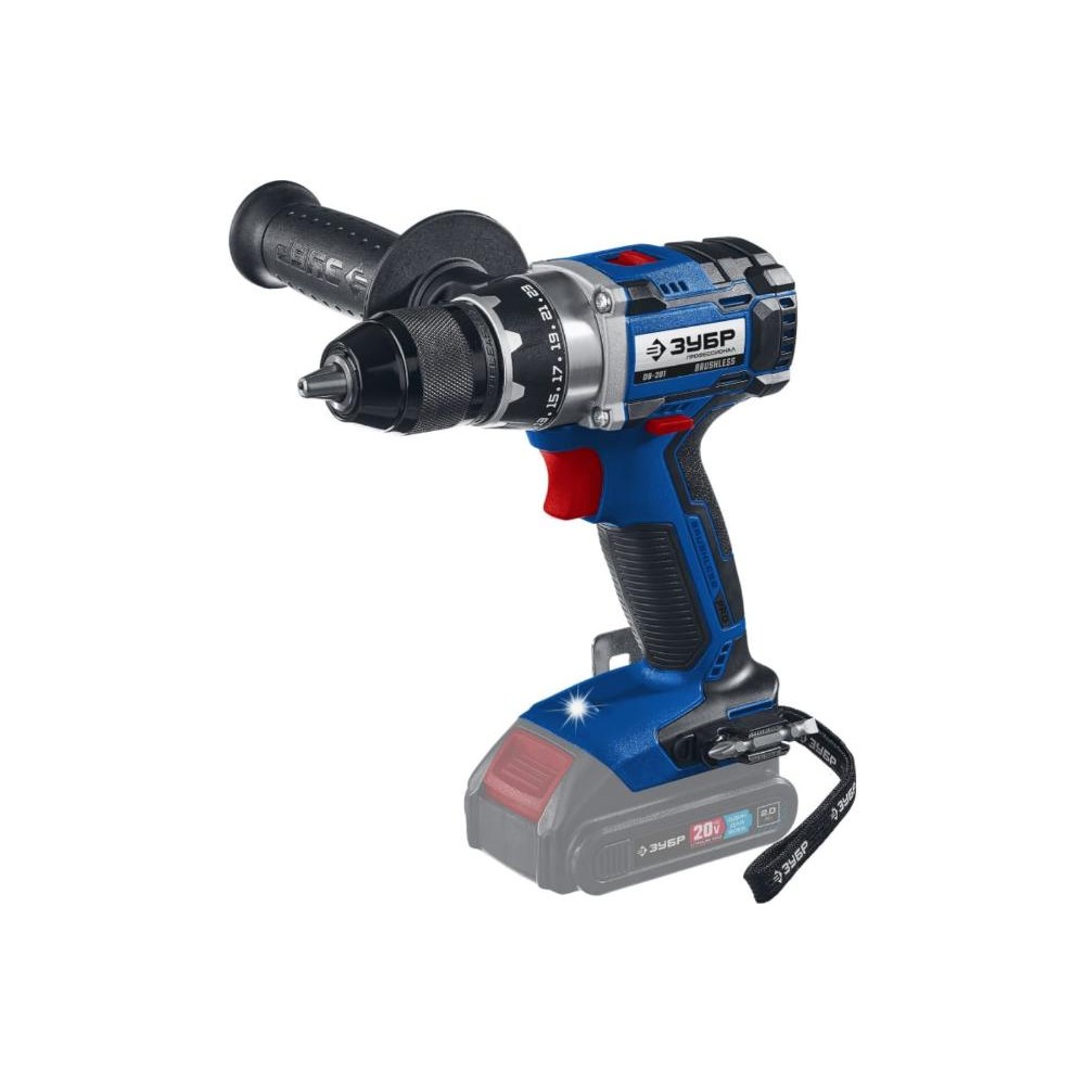 Аккумуляторная дрель-шуруповерт ЗУБР Профессионал DB-201 (без акк, без з/у)