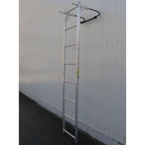 Лестница навесная алюминиевая со стальными кронштейнами MEGAL ЛНАстк - 3,0 (450)