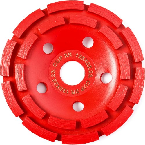Чашка алмазная шлифовальная REDVERG 125 мм 2-х рядная (900381)