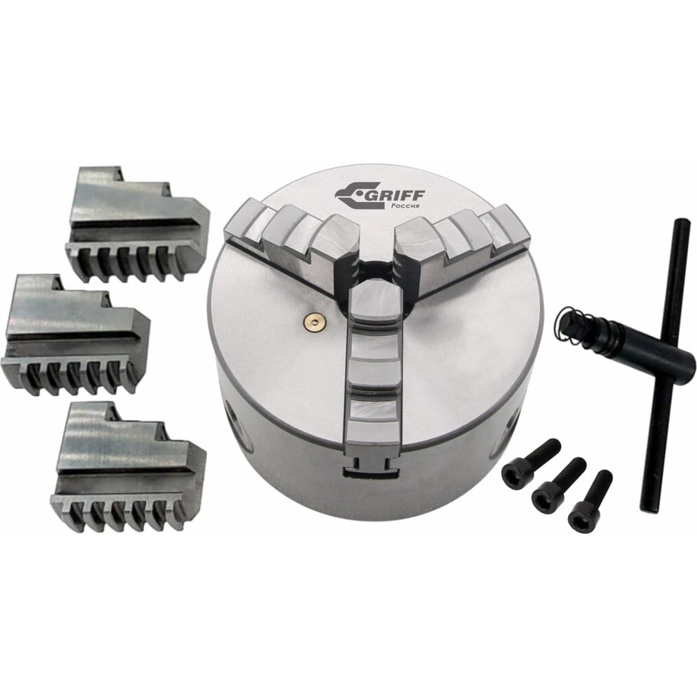 Патрон токарный 3-х кулачковый 160 мм 7100-0005П К11-160 GRIFF b208064