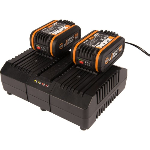 Комплект: Двойное Зарядное устройство WA3883 и 2 Акб 4.0 А/ч WORX