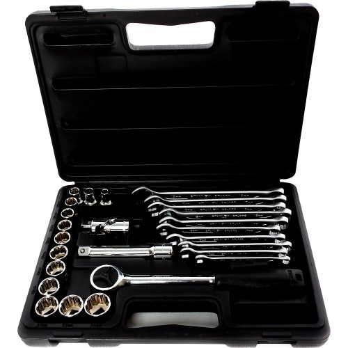 Набор торцевых головок и ключей STANLEY 1/2" 26 предметов в кейсе 1-89-105