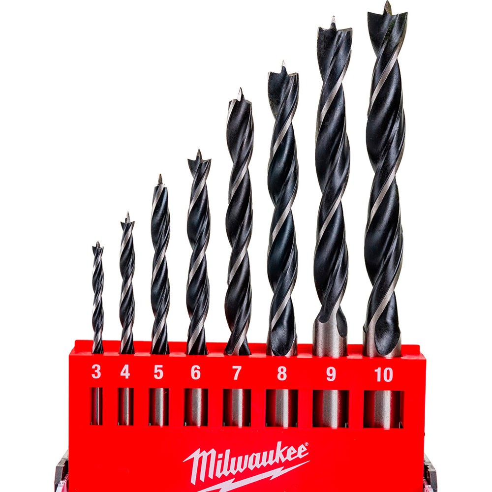 Набор сверл по дереву Milwaukee 3-10мм 8шт (466)