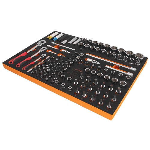 Набор инструментов 116 предметов слесарно-монтажный (MERCEDES) в ложементе JTC