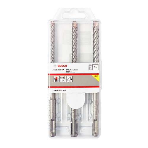 Набор буров SDS-plus-5X Bosch 6-10мм 160мм 3шт (912)