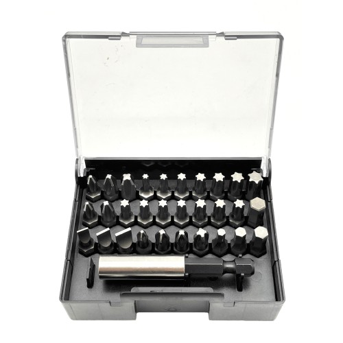 Felo Набор бит SL/PH/PZ/Hex/Tx 30 шт и битодержатель в кейсе 02013116