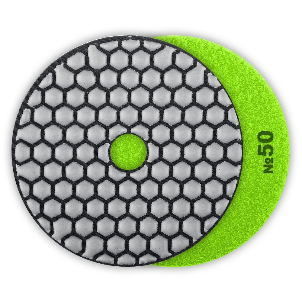 ЗУБР 100 мм, №50, сухое шлифование, алмазный гибкий шлифовальный круг АГШК, Профессионал (29868-050)