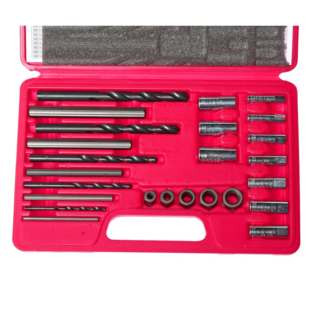 Набор экстракторов 5-16мм для болтов с сорванной внутренней резьбой (в кейсе) 25 предметов JTC /1/24