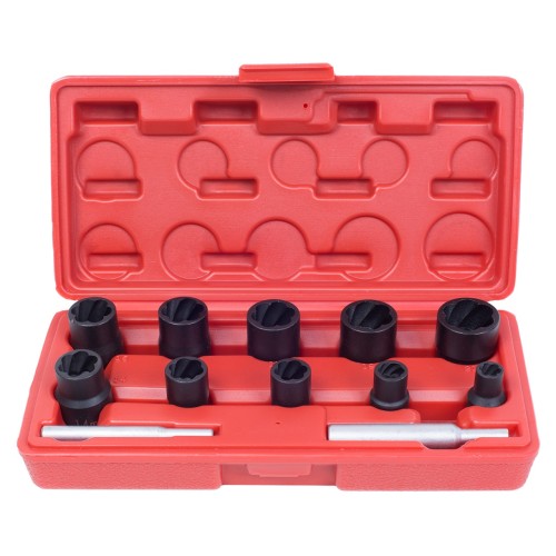 Набор торцевых головок для поврежденных гаек и болтов, 8-21 мм, кейс, кейс, 12 предметов МАСТАК 109-