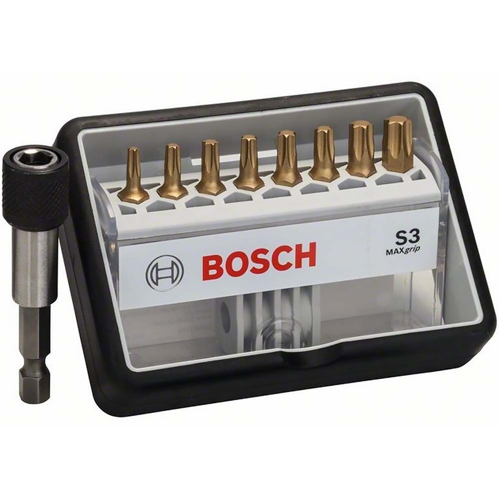 Набор бит Bosch Tх25мм TIN Robust Line + держатель 8шт (576)