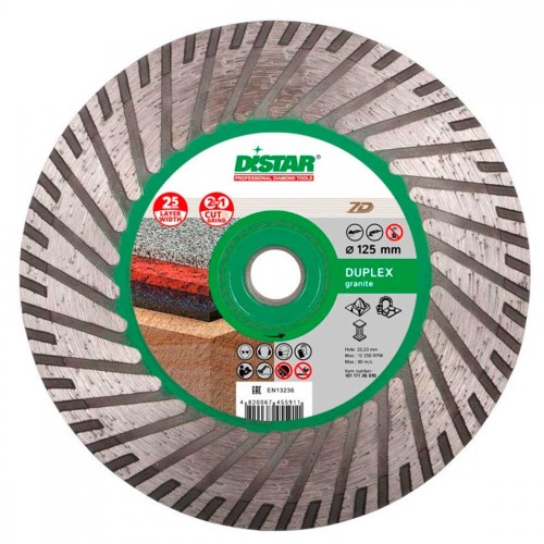 Диск алмазный по мрамору, граниту и керамограниту Distar Duplex 1A1R 125х22.2мм (6010 )