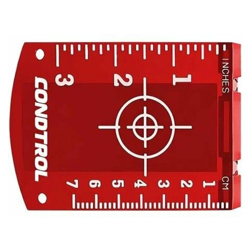 Мишень для лазерного нивелира CONDTROL магнитная (красная)