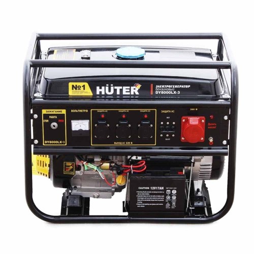 Бензиновый генератор Huter DY8000LX-3