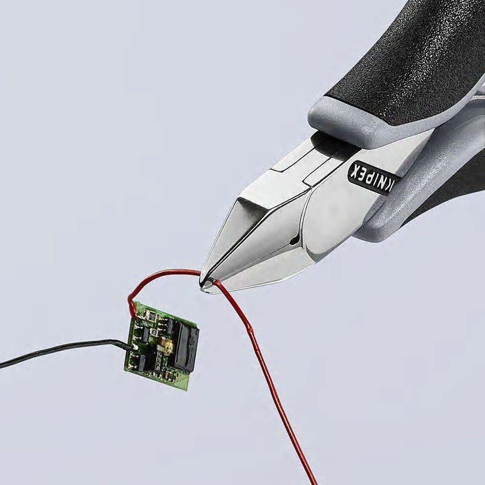 Бокорезы для электроники ESD, острая головка, 115 мм, 2-комп антистатические ручки