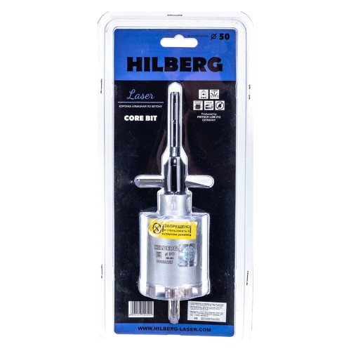 Коронка алмазная SDS-plus Hilberg Laser 50мм М16 (HM250)