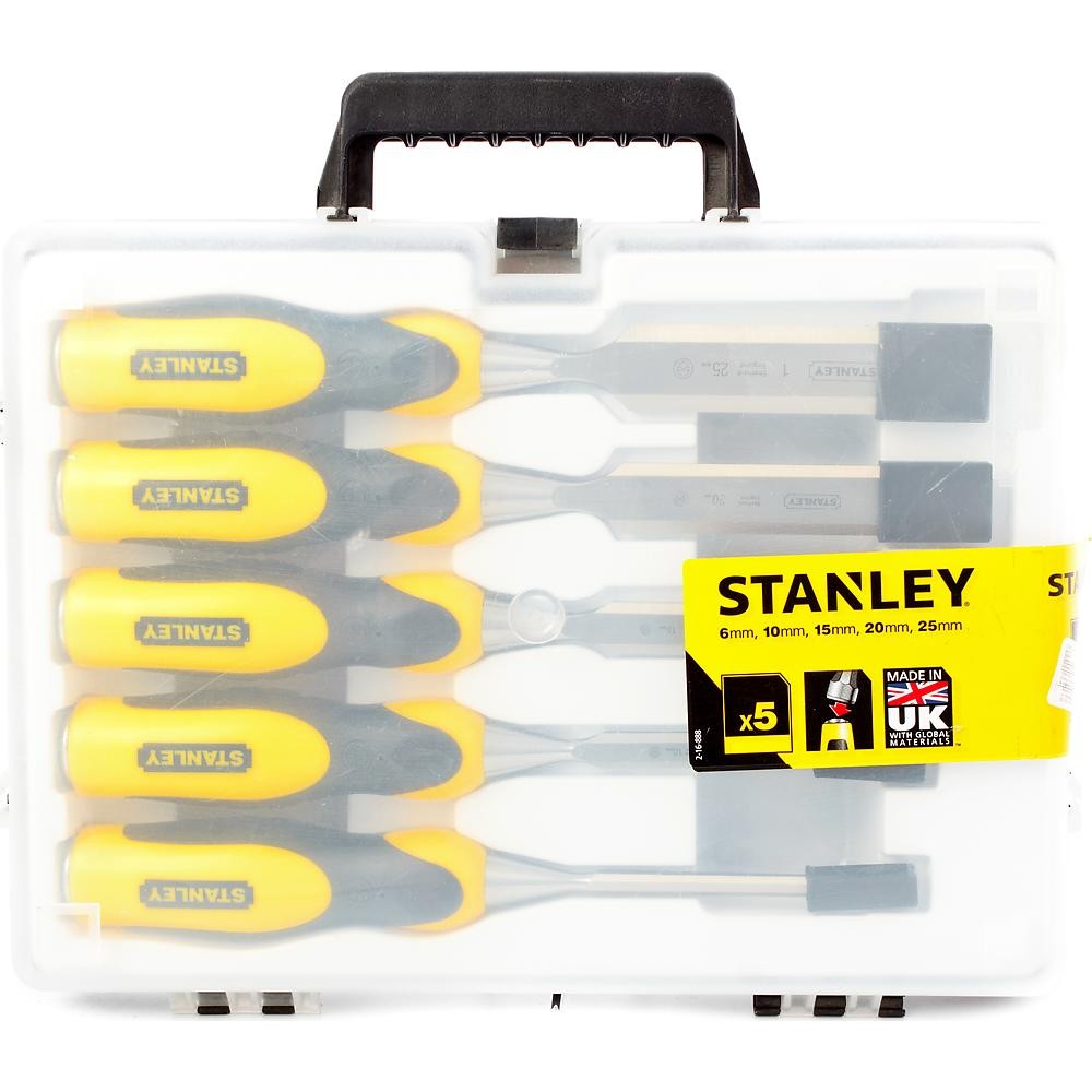 Набор стамесок STANLEY DynaGrip 6-25мм 5шт 2-16-888