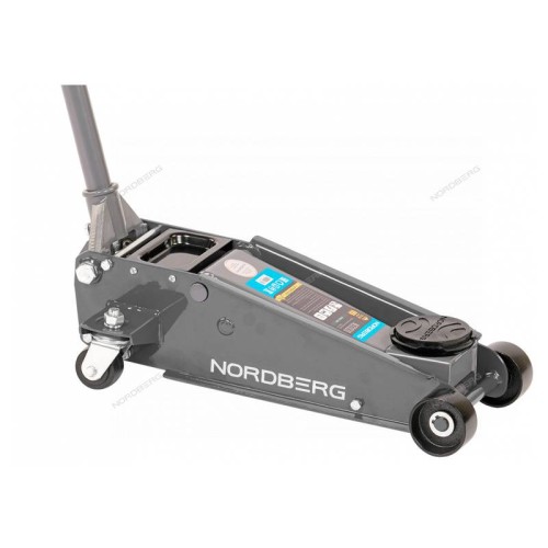 Домкрат подкатной с резиновой насадкой, быстрый подъем NORDBERG N32030G 3т