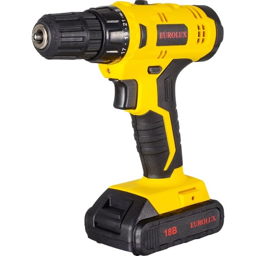 Дрель-шуруповерт аккумуляторная Eurolux ДА-18/2Li