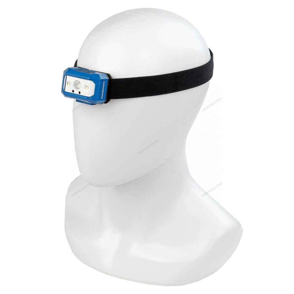 Фонарь светодиодный налобный, аккумуляторный, 3,7 В NORDBERG 1950