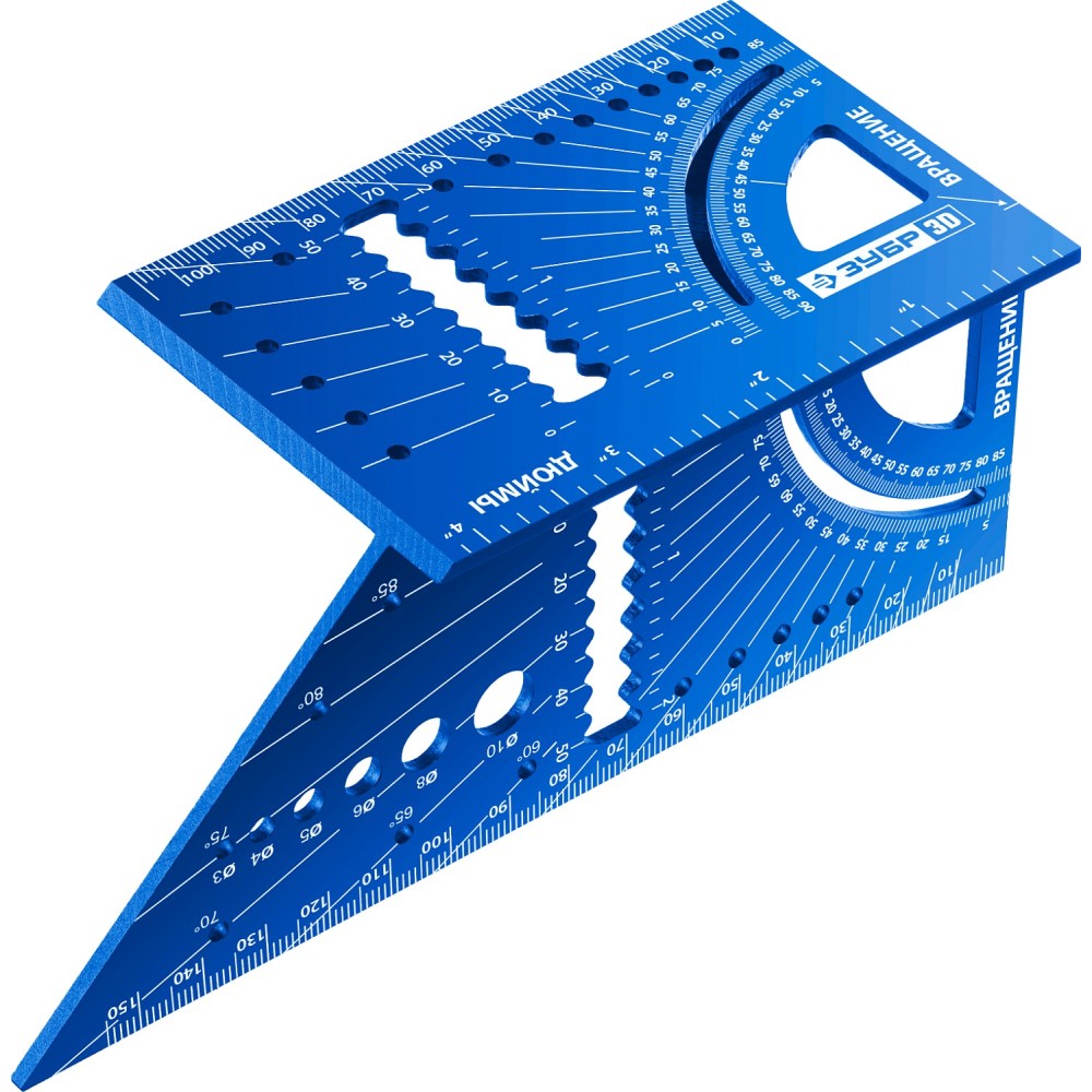 ЗУБР 3D, 7-в-1, угольник многофункциональный, Профессионал (34399)