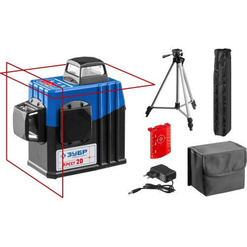 ЗУБР КРЕСТ 2D, №2, 20 - 70 м, лазерный нивелир, Профессионал (34907-2)