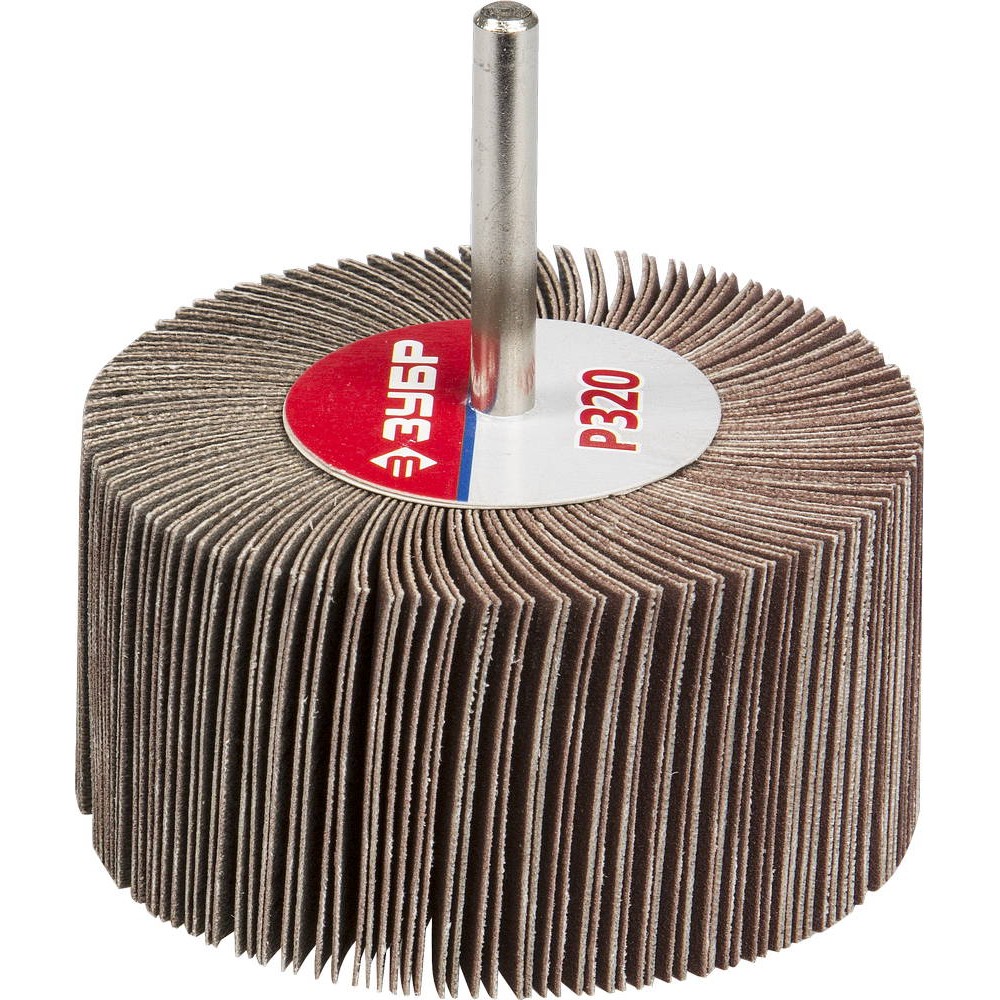 ЗУБР d 80 x 40 мм, P320, на шпильке d 6 мм, круг шлифовальный лепестковый (36604-320)