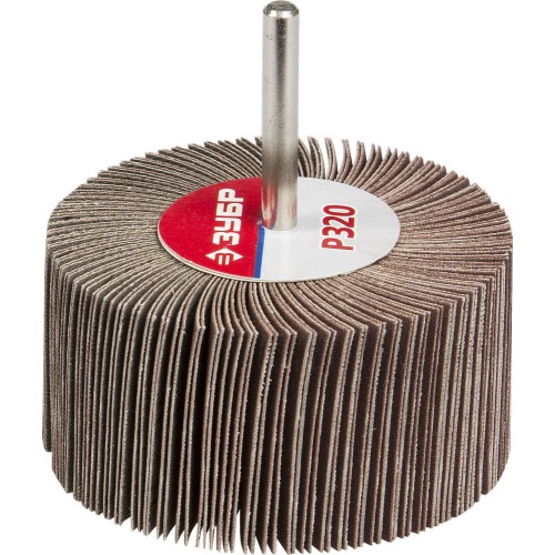 ЗУБР d 80 x 40 мм, P320, на шпильке d 6 мм, круг шлифовальный лепестковый (36604-320)
